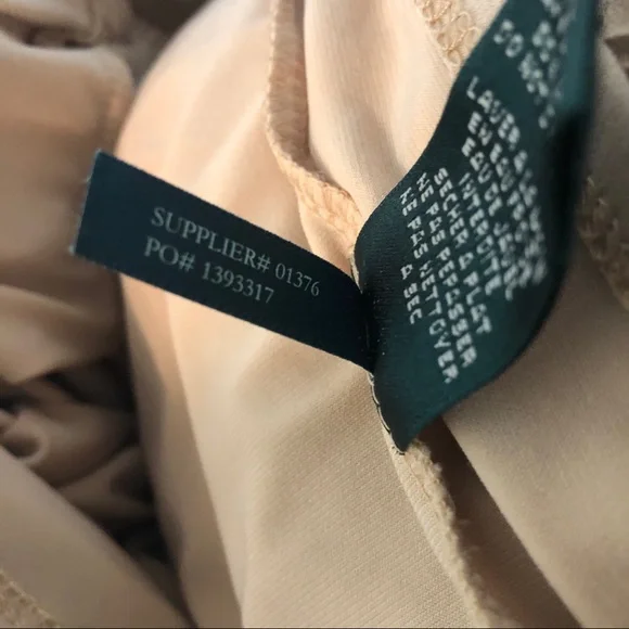 Lauren Ralph Lauren Metallic Gold Dress Size 6 - Picture 14 of 14